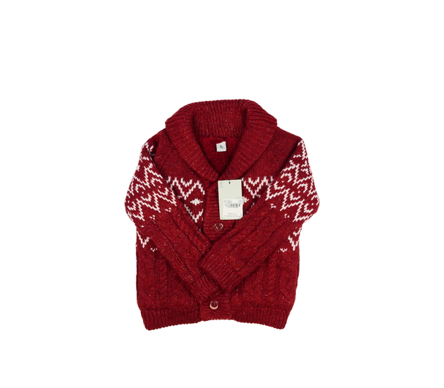 Nový červený zimní svetr Tu