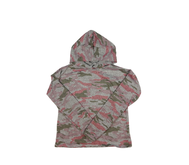 Šedá maskáčová slabá mikina M&Co 