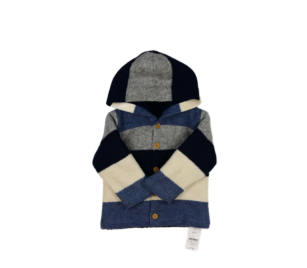 Nový pruhovaný zimní svetr Nutmeg