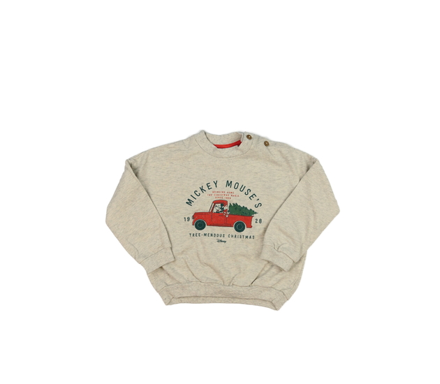 Šedá vánoční mikina Mickey George