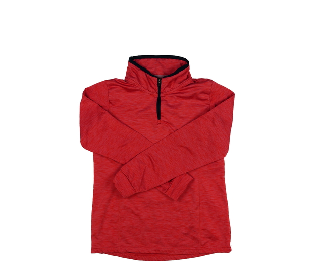 Červená melírovaná sportovní mikina Crane 