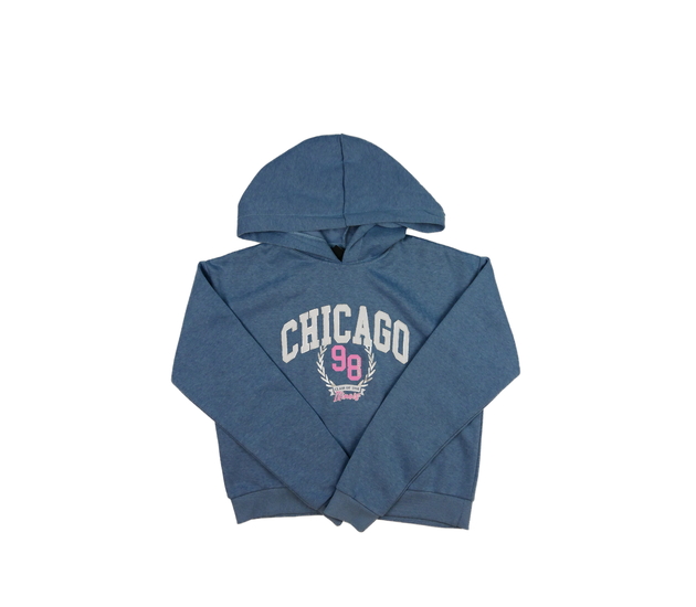 Modrá crop mikina New Look 