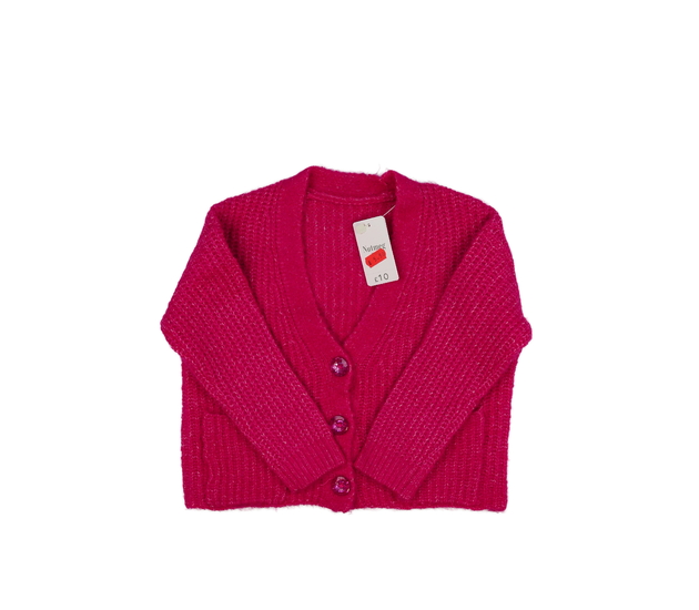 Nový sytě růžový kardigan Nutmeg