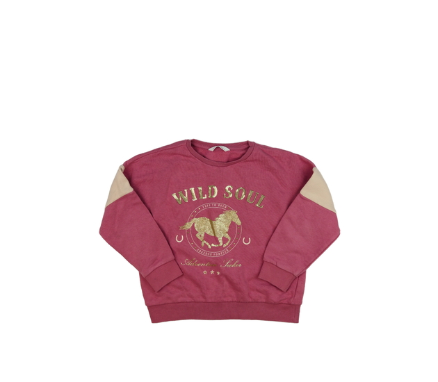 Růžová mikina s koněm M&S