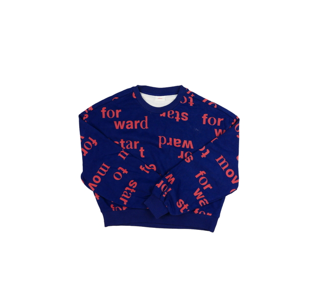 Modrá kratší slabá mikina 