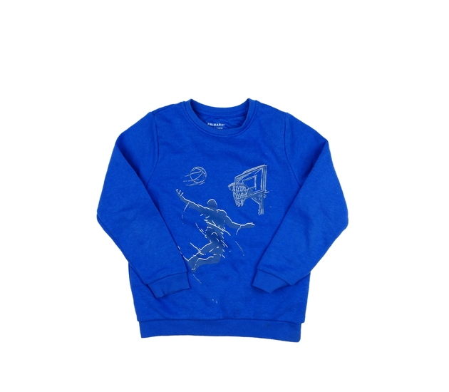 Modrá mikina se sportovcem Primark 