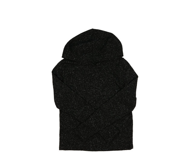 Černá lesklá slabá mikina 