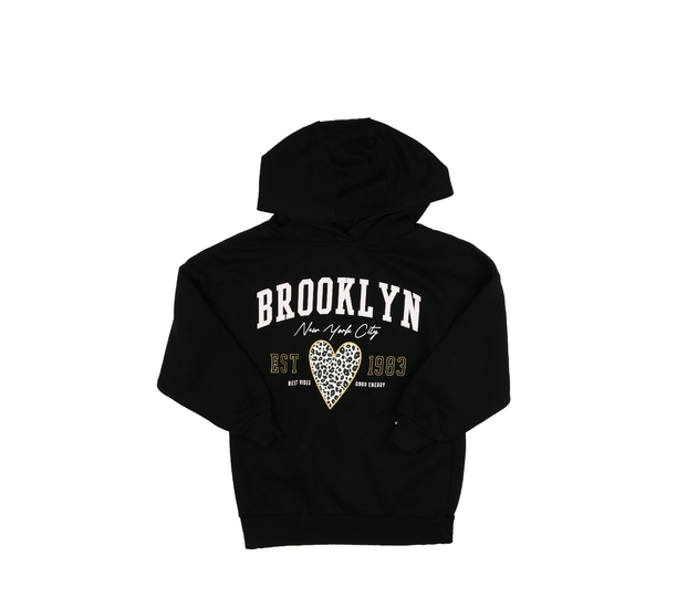 Černá mikina se srdcem George