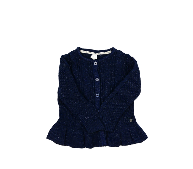 Tmavě modrý lesklý svetr 