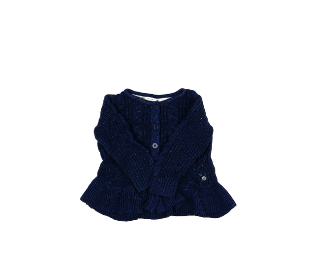 Tmavě modrý lesklý svetr 