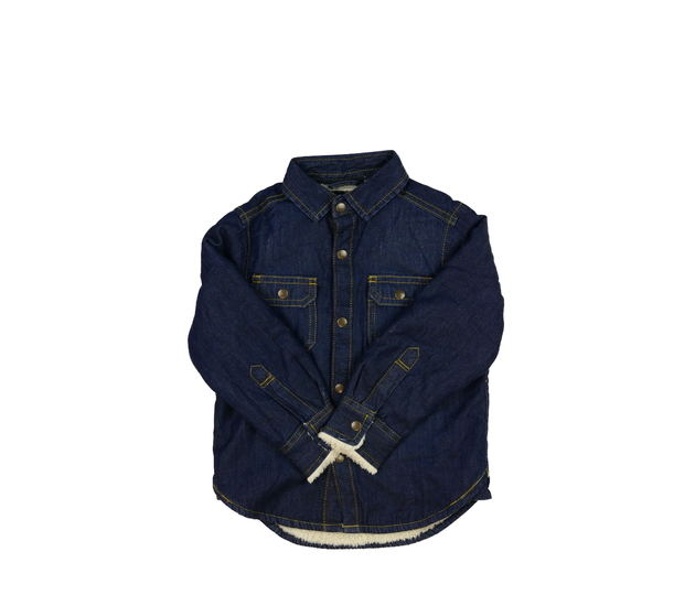 Modrá košile s beránkovým kožíškem Next