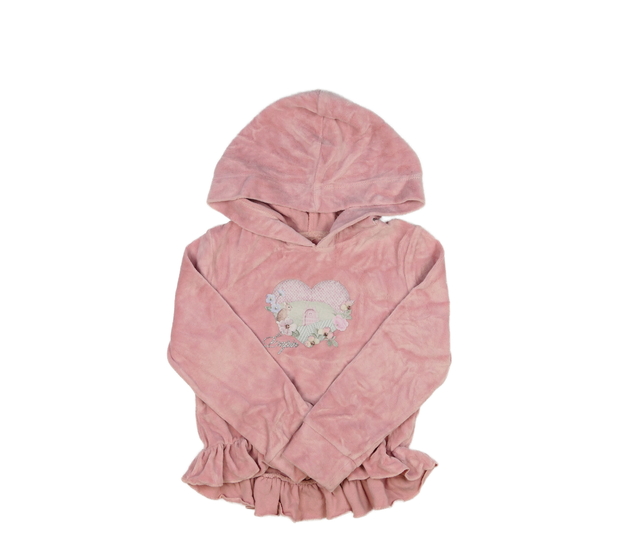 Růžová mikina se srdíčkem 