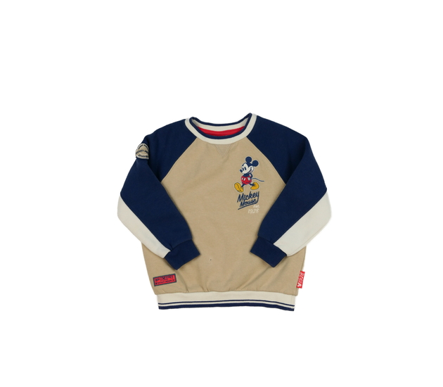 Krásná hnědo-modrá mikina Mickey Disney