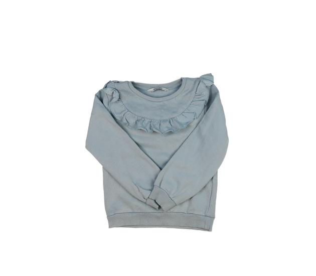 Modrá mikina s volánky 