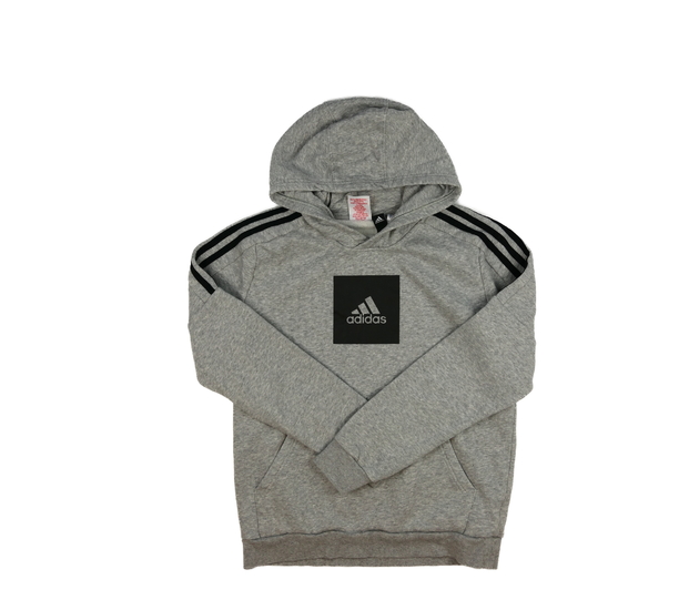 Šedá melírovaná mikina Adidas