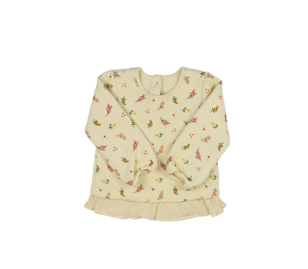 Krémová mikina s květinami Nutmeg