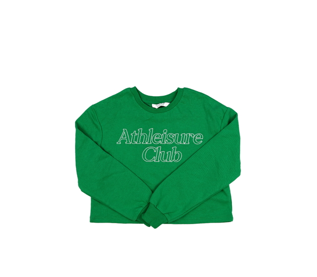 Zelená crop mikina Primark 