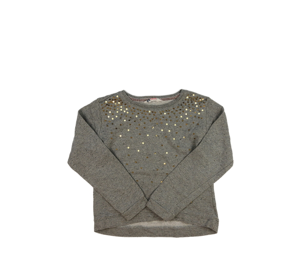 Šedá melírovaná mikina s flitry H&M