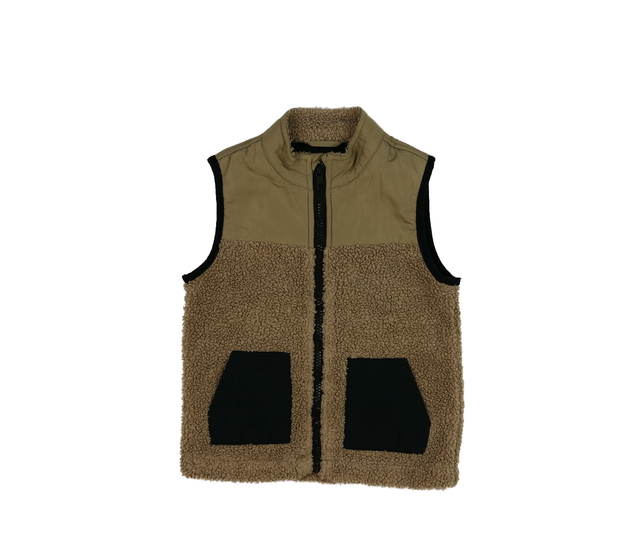 Hnědá beránková vesta F&F