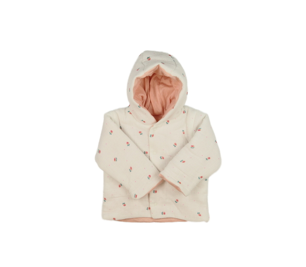 Krémová zimní mikina s květinami M&S