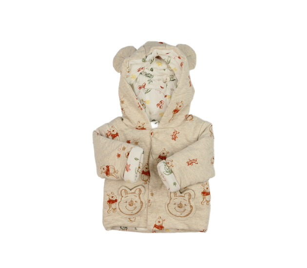 Hnědá zimní mikina Medvídek Pú Primark 