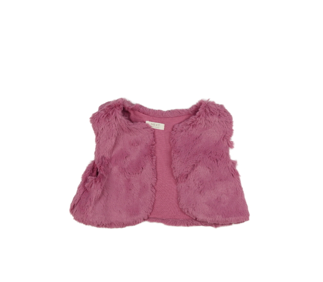 Růžové chlupaté bolerko Next