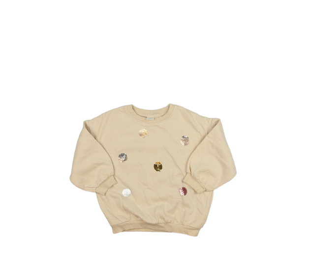 Krémová mikina s flitry Next