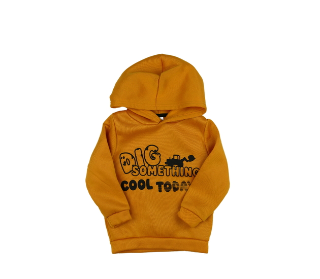 Žlutá teplá mikina 