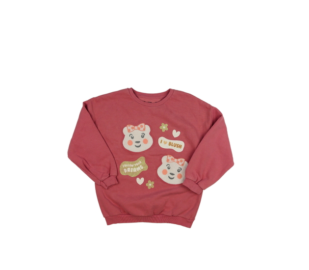 Růžová mikina s medvídky George