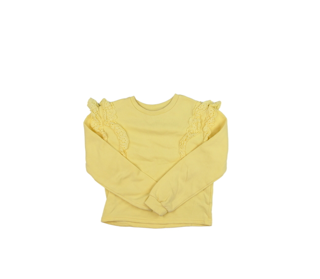 Žlutá kratší mikina s volánky F&F