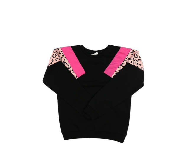 Černo-růžová mikina 