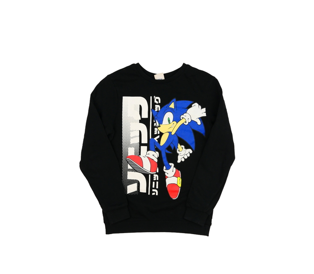 Krásná černá mikina Sonic George