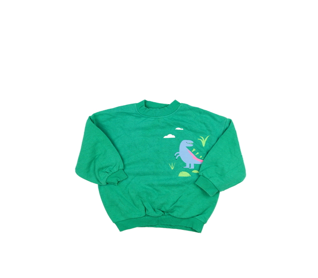 Zelená mikina s dinosaurem George