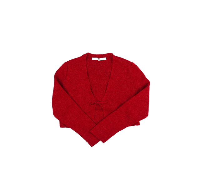 Červené lesklé bolerko George