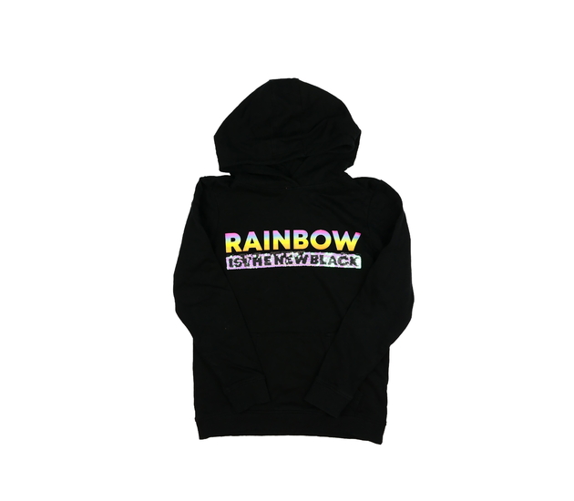 Černá mikina s nápisem Bluezoo