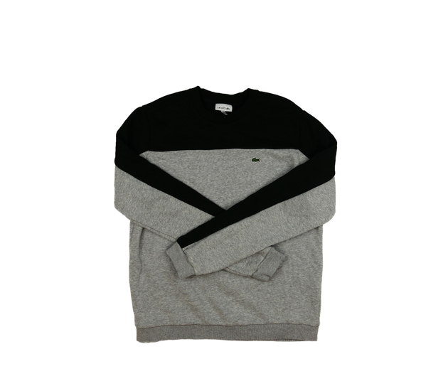 Šedo-černá mikina Lacoste 