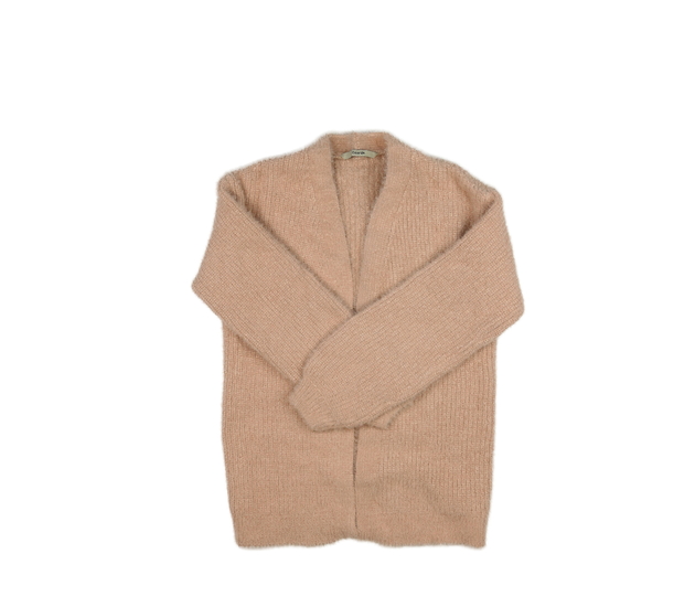 Meruňkový lesklý žinylkový kardigan George