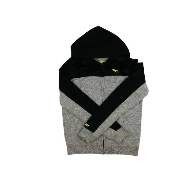 Černo-šedá mikina vel. 176