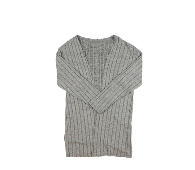 Šedý melírovaný kardigan 