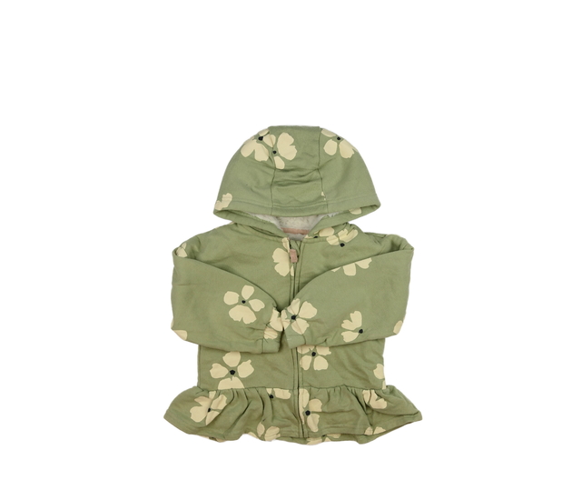 Zelená květinová zimní mikina Nutmeg