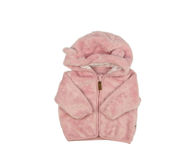 Růžová chlupatá mikina F&F