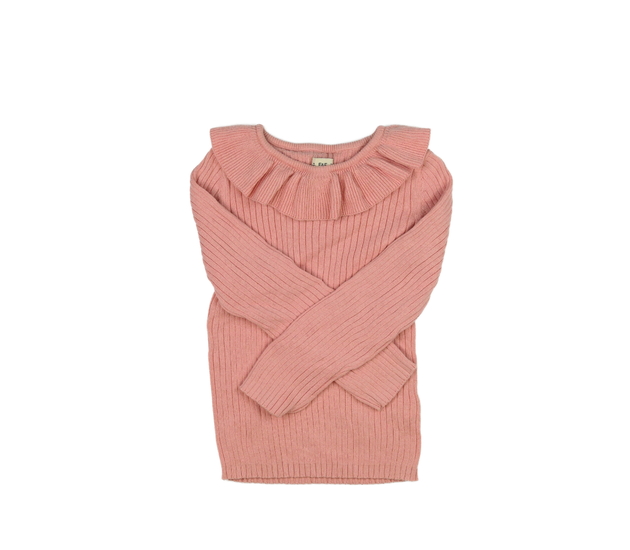 Světle růžový svetr s límečkem F&F