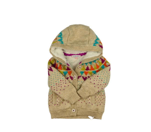 Hnědý vzorovaný zimní svetr M&S