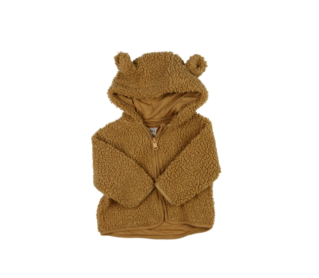 Hnědá beránková mikina s podšívkou M&S