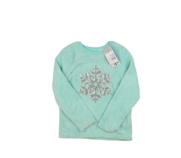 Nová ledově modrá chlupatá mikina Primark 