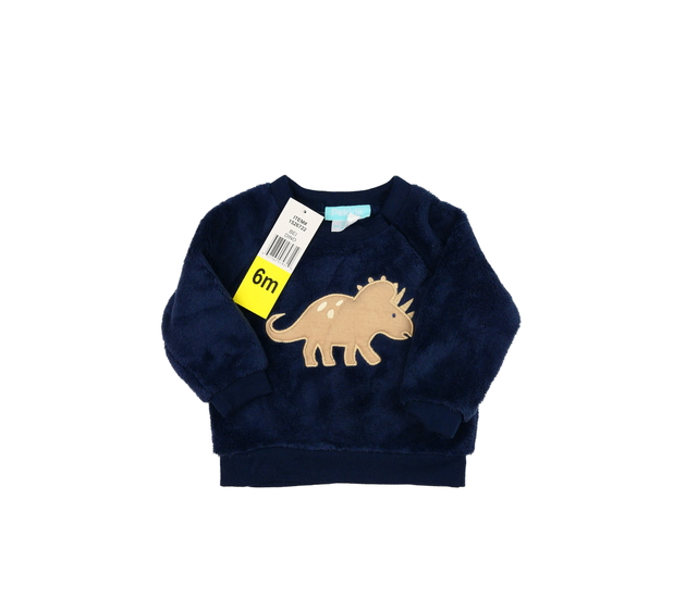 Nová modrá mikina s dinosaurem 