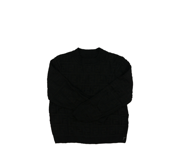 Černá vzorovaná mikina 