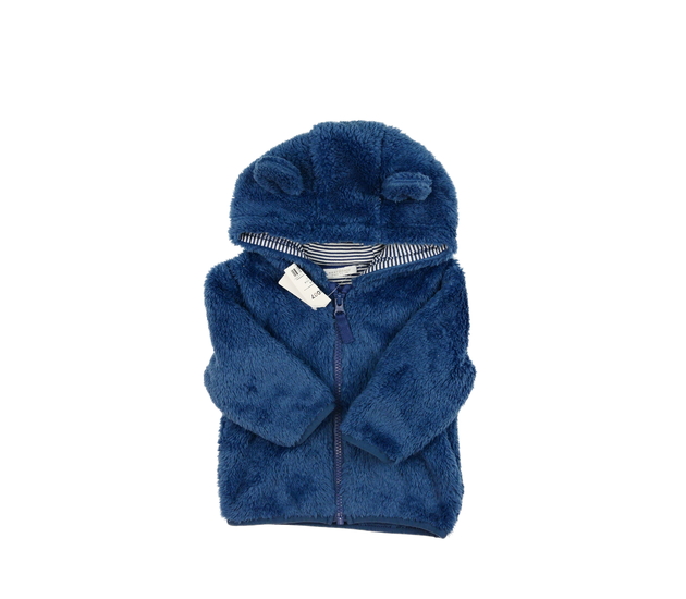 Nová modrá chlupatá mikina Next