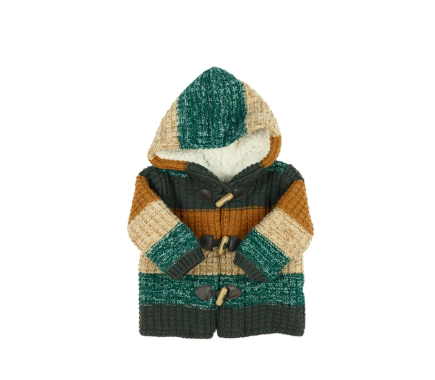 Barevně pruhovaný zimní svetr Nutmeg