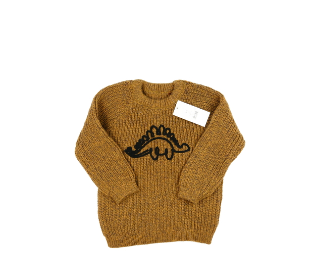 Nový hnědý svetr s dinosaurem George